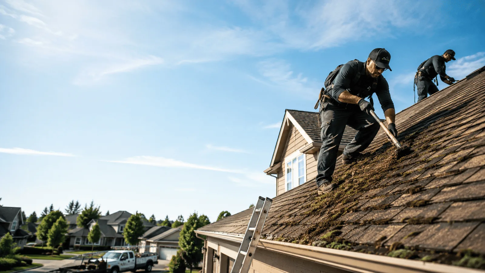 Roof Moss Removal in Vernon, IL near me